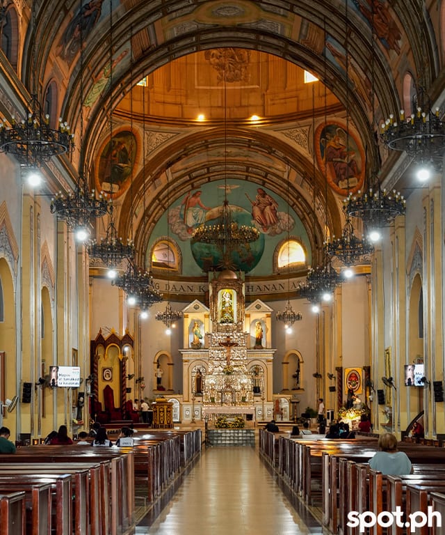 The view of the high altar from the cathedral's entrance